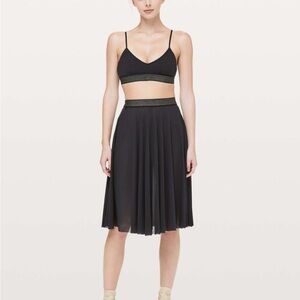NWT sz 4 Lululemon Francesca Hayward Black gold Mesh ballet Skirt RARE sold out!